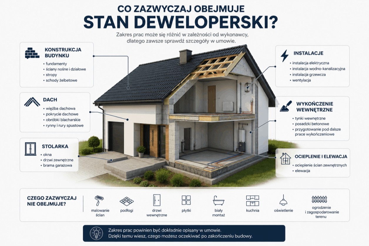 Co obejmuje stan deweloperski